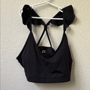JoyLab Black Ruffle Sports Bra